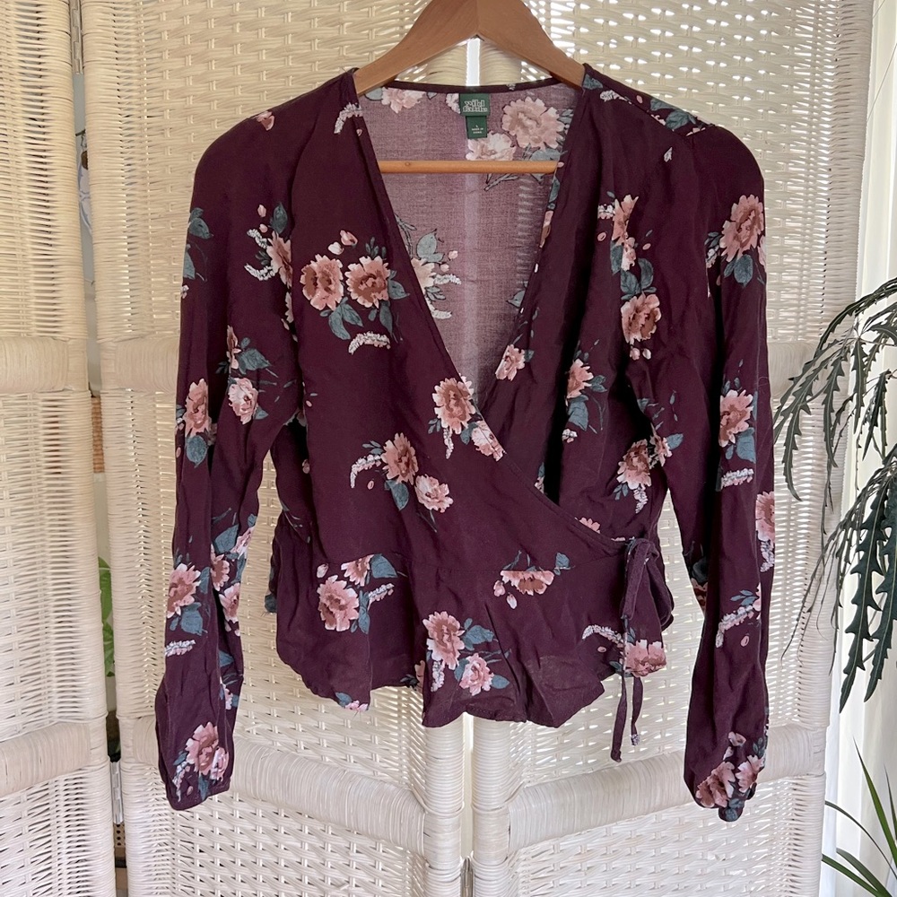 Wild fable wrap crop top